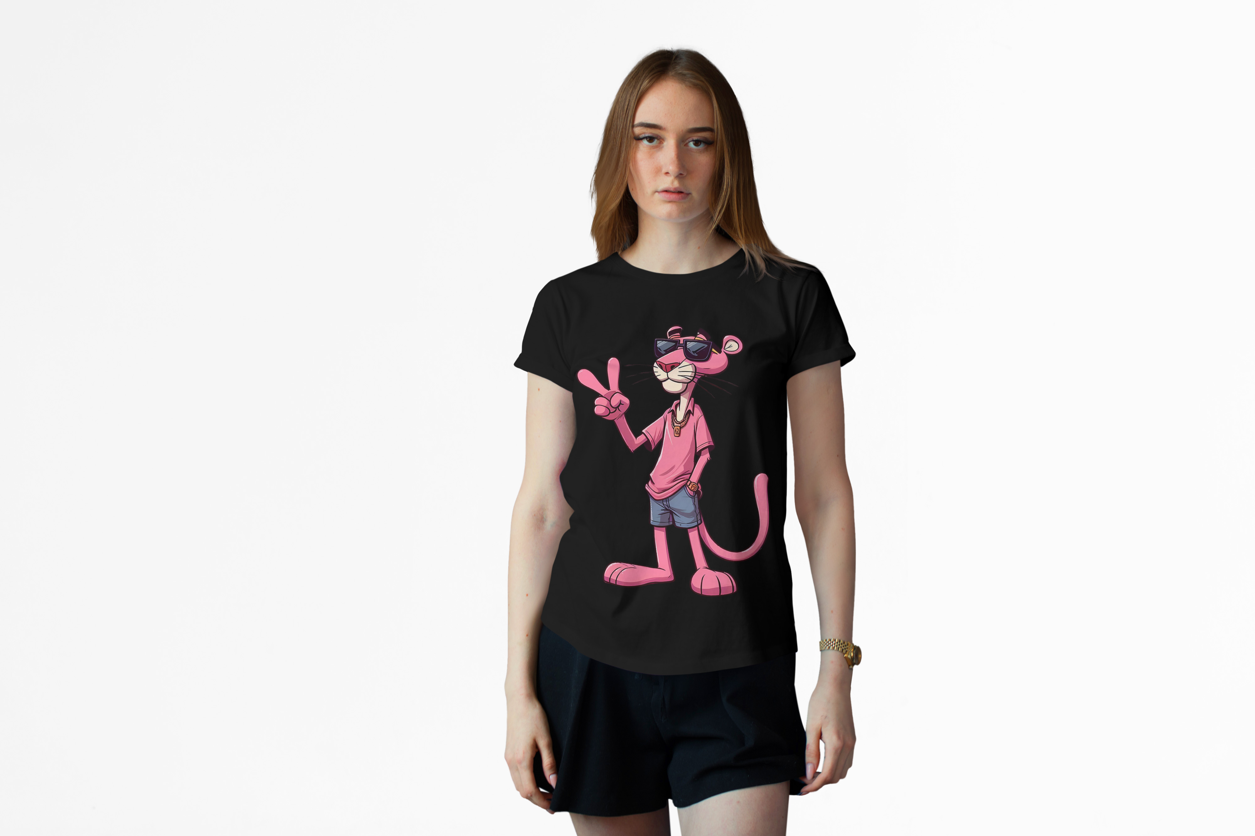 Pink Panther “Cool Vibes” Oversized T-Shirt