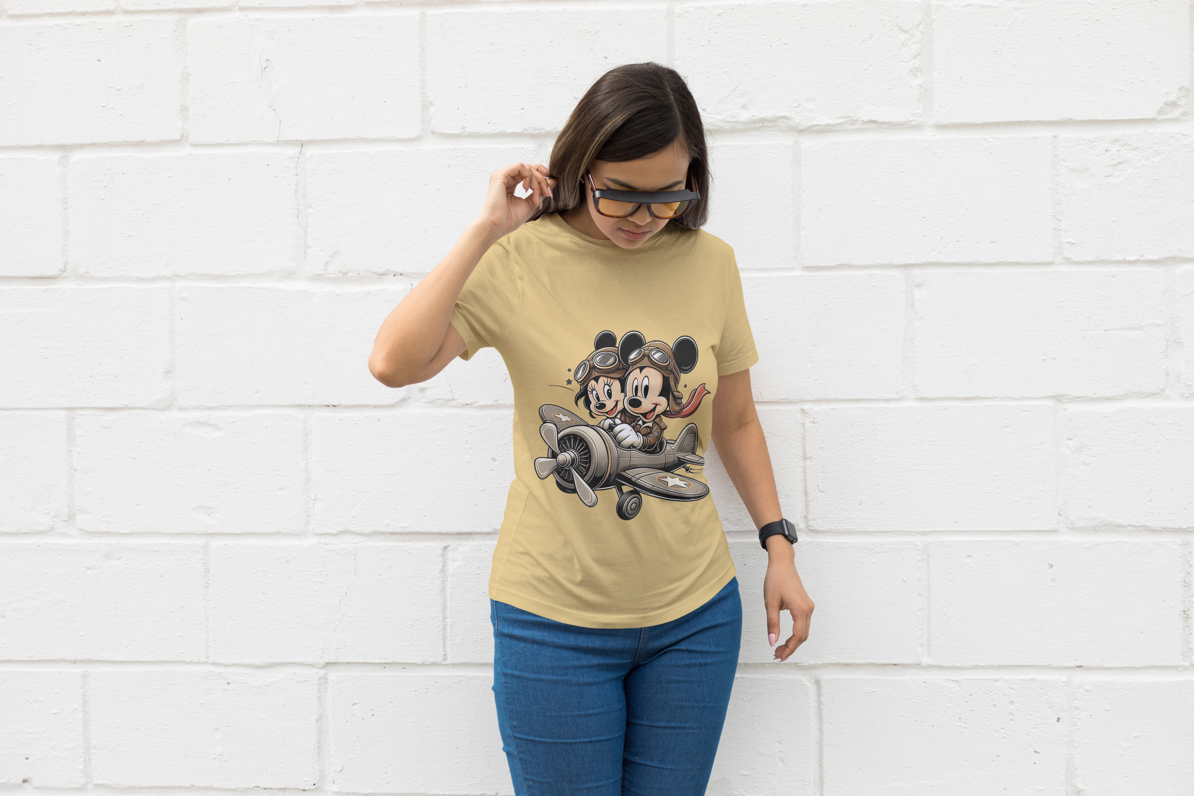 Mickey & Minnie “Sky Adventures” Oversized Tee – Cloth Wolf Exclusive