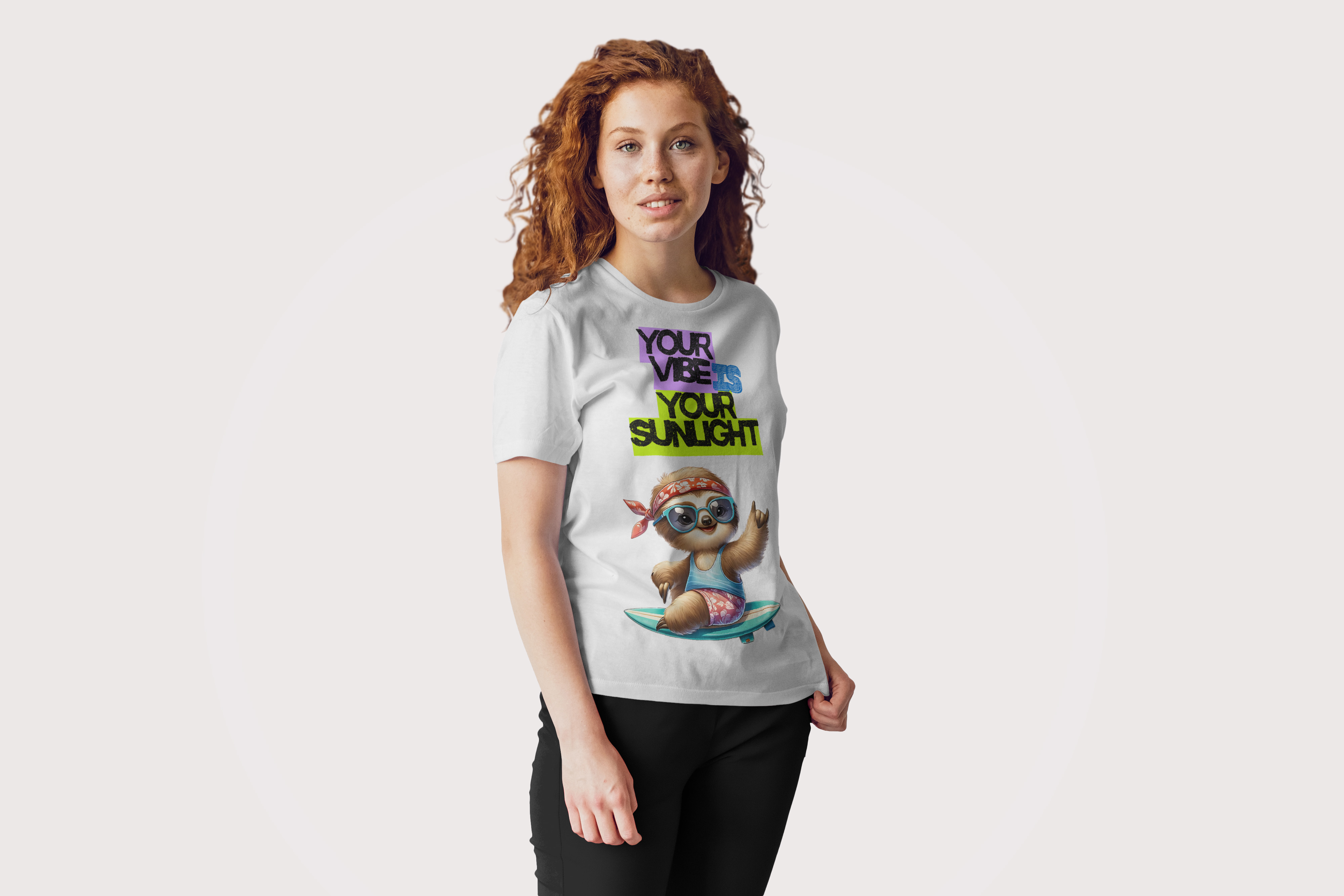 “Your Vibe is Your Sunlight” Oversized Tee