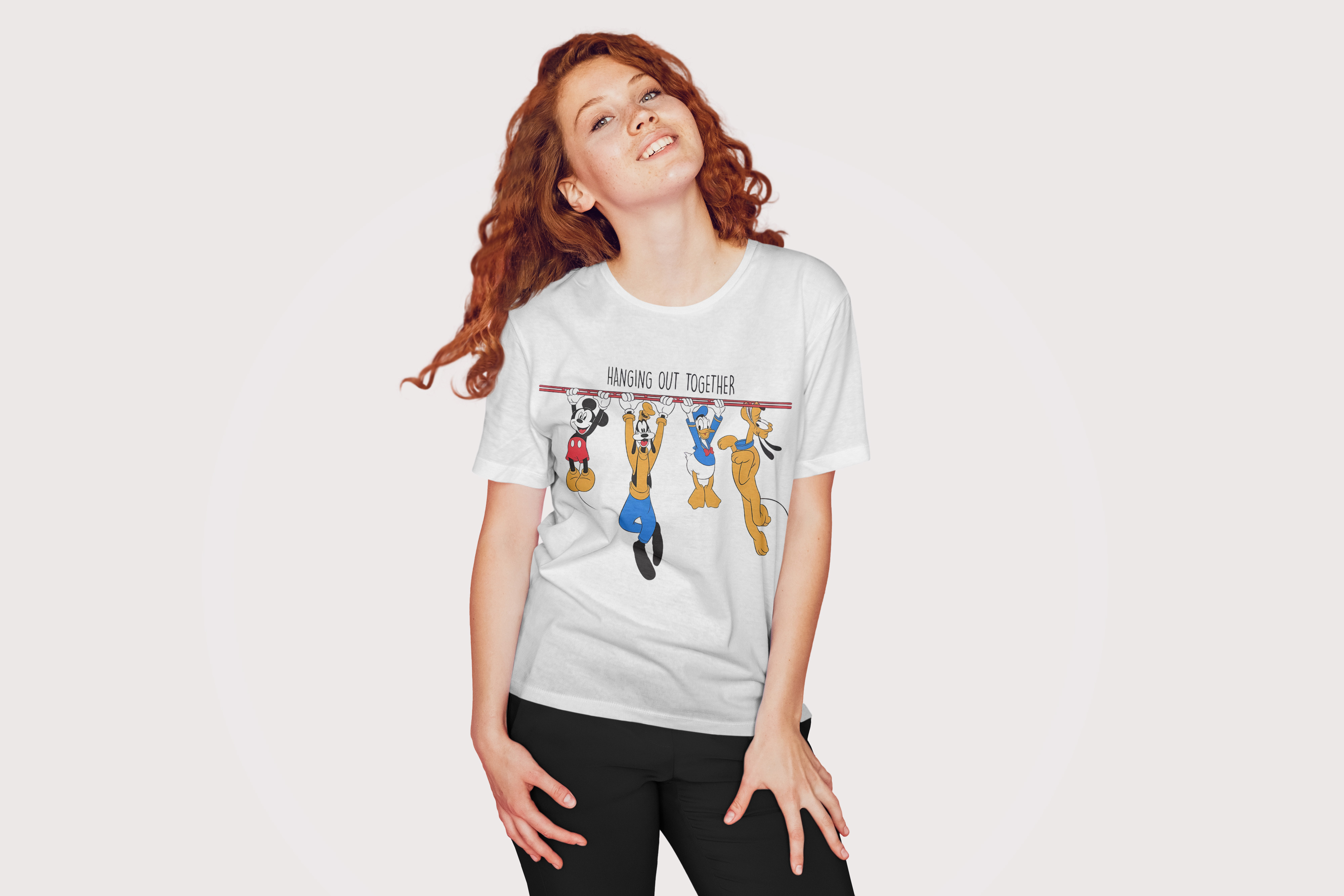Cloth Wolf Hanging Out Together Oversized T-Shirt