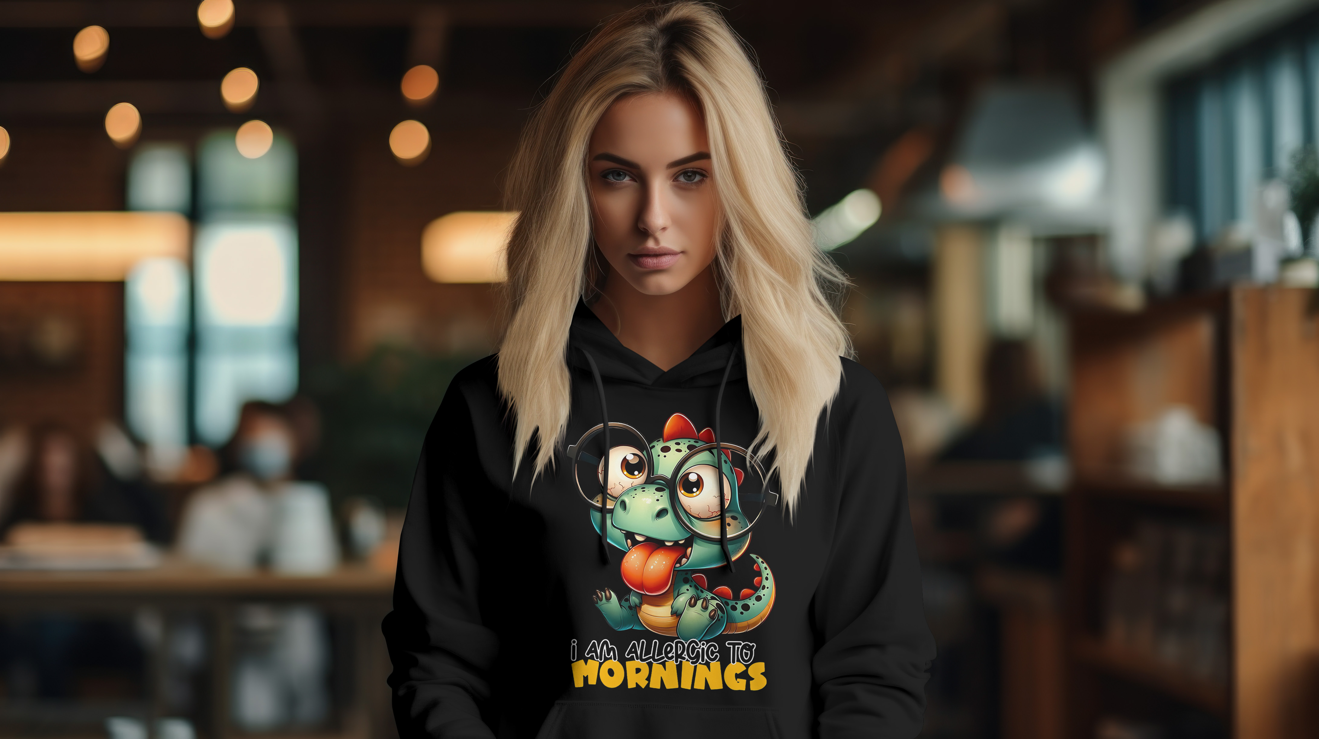 Cloth Wolf - “I Am Allergic to Mornings” Hoodie