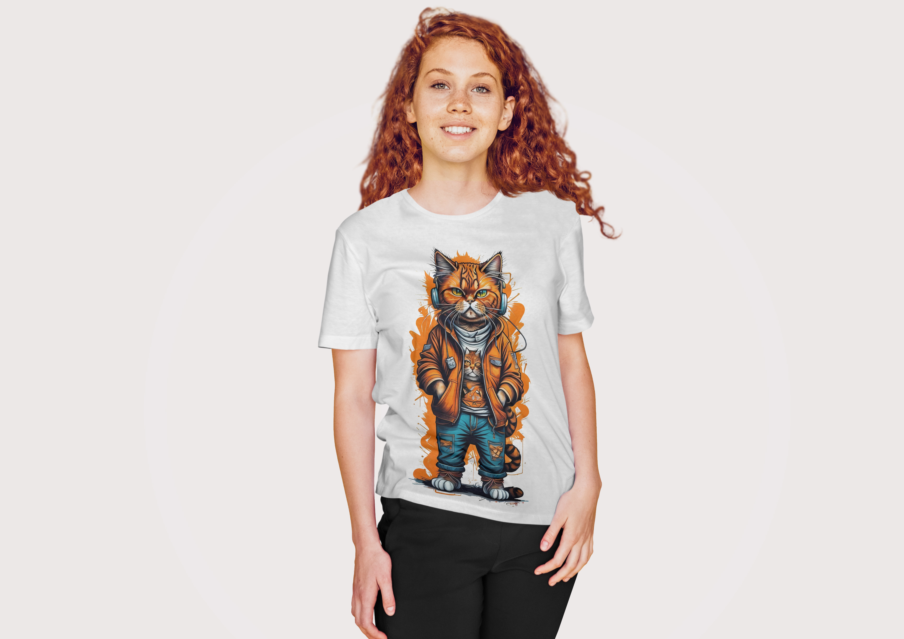 Cloth Wolf Oversized T-Shirt – “Street Cat” Edition