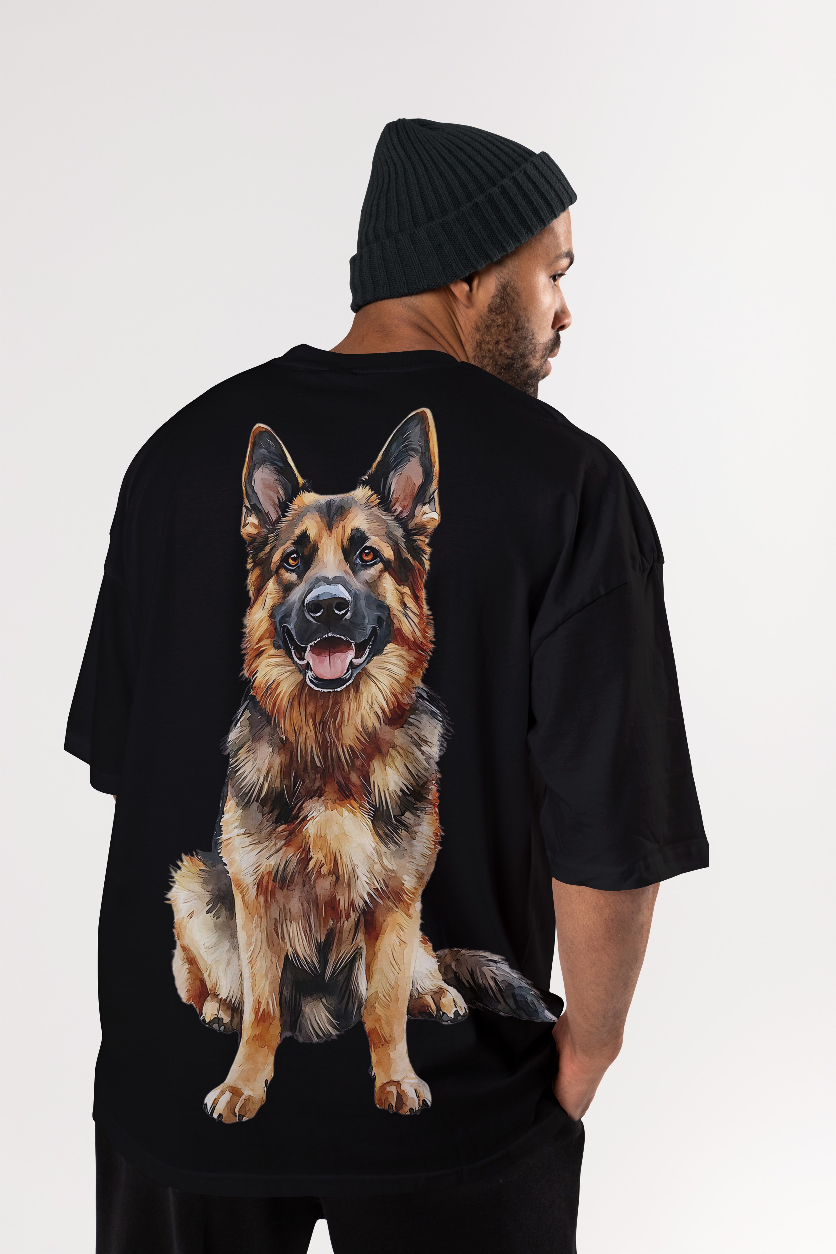 Cloth Wolf - German Shepherd Oversized T-Shirt