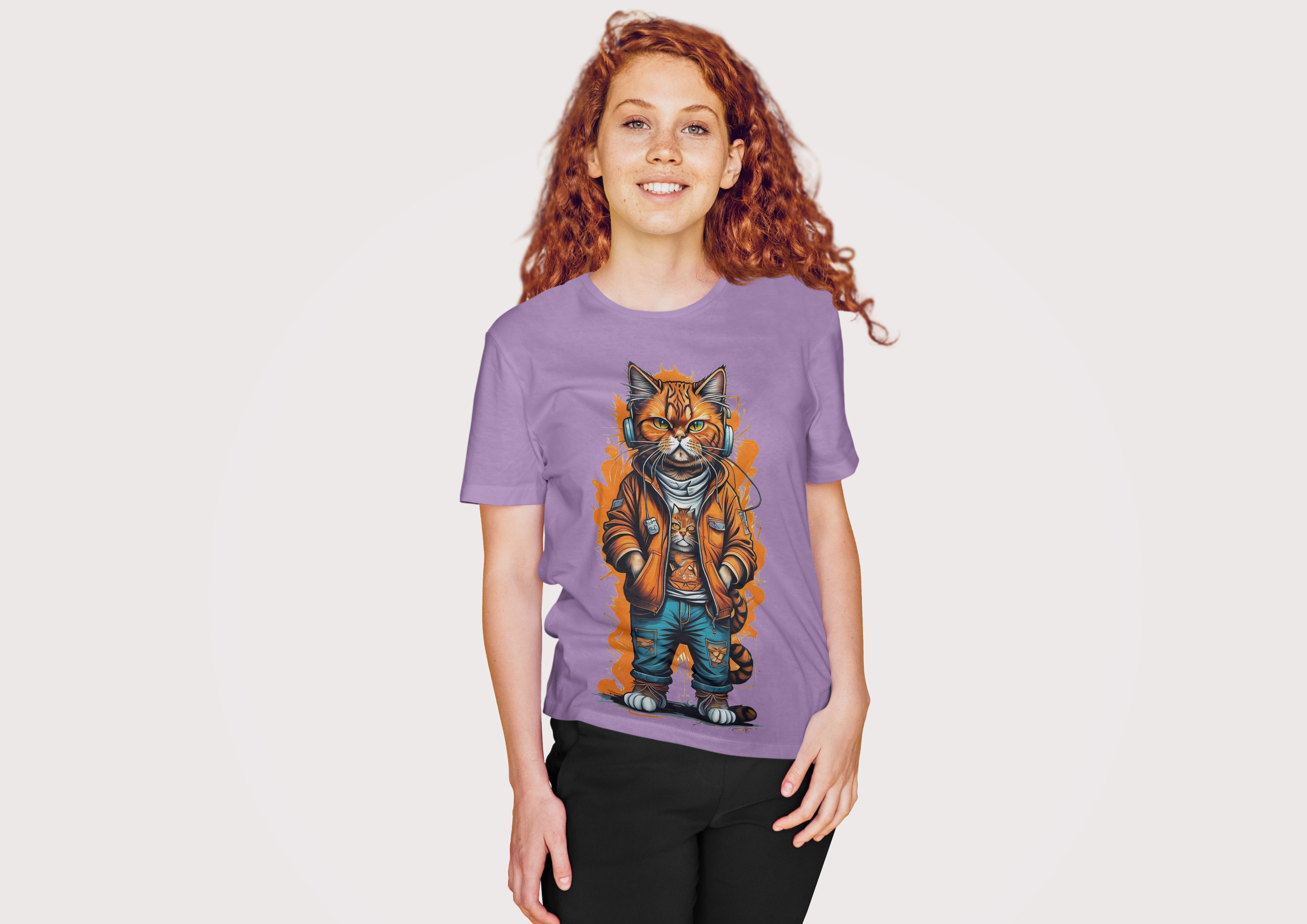 Cloth Wolf Oversized T-Shirt – “Street Cat” Edition