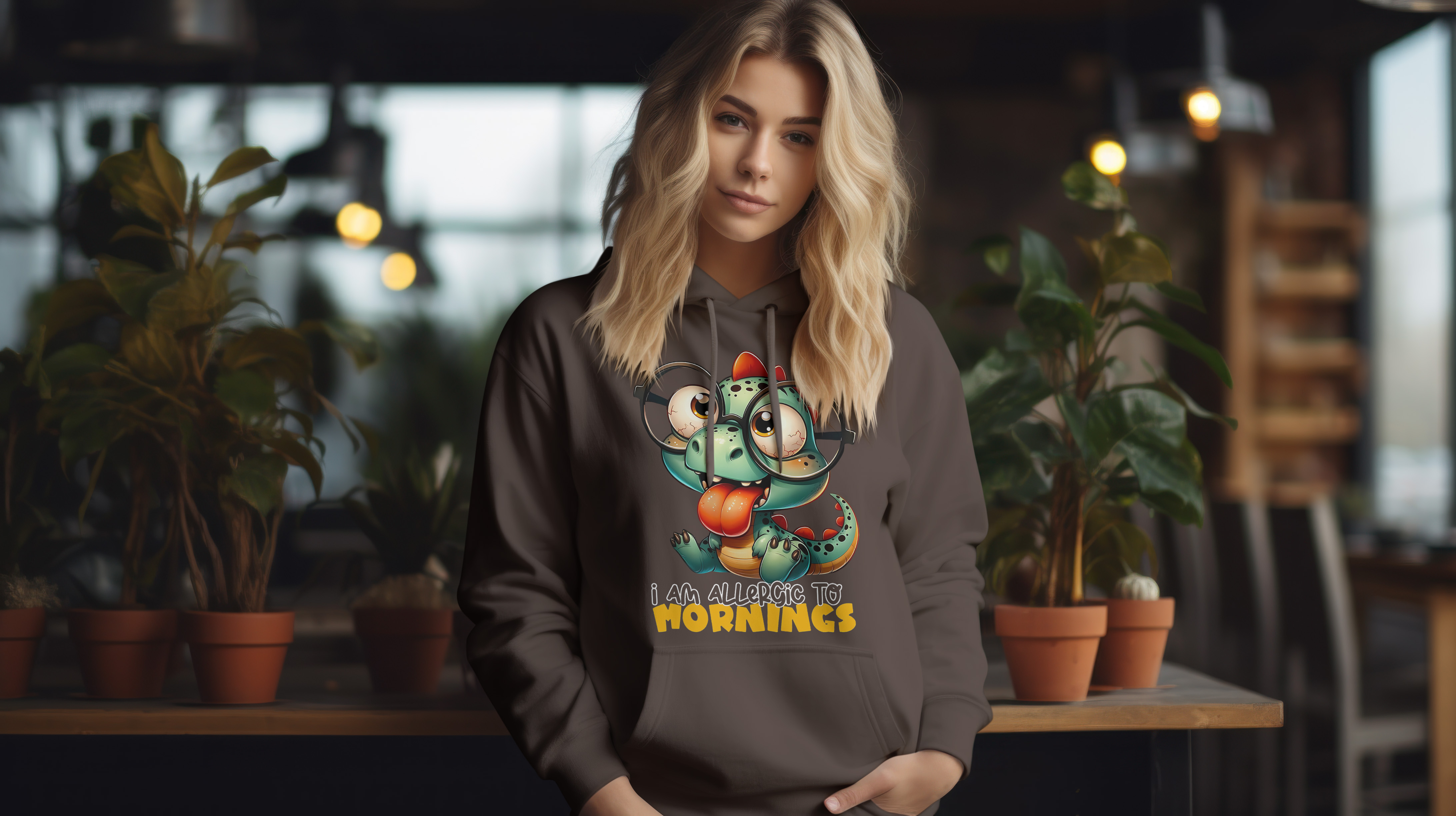 Cloth Wolf - “I Am Allergic to Mornings” Hoodie