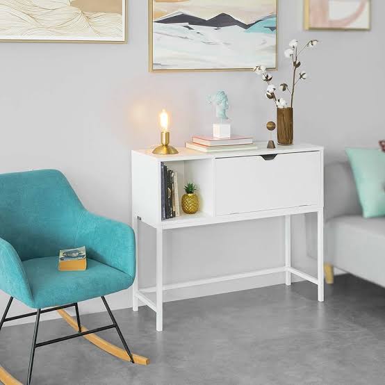 Modern turquoise rocking chair