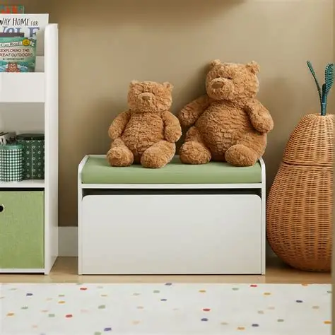 Modern White Storage Bench