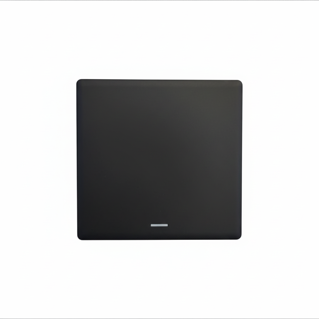 Modern Black 1Gang Light Switch