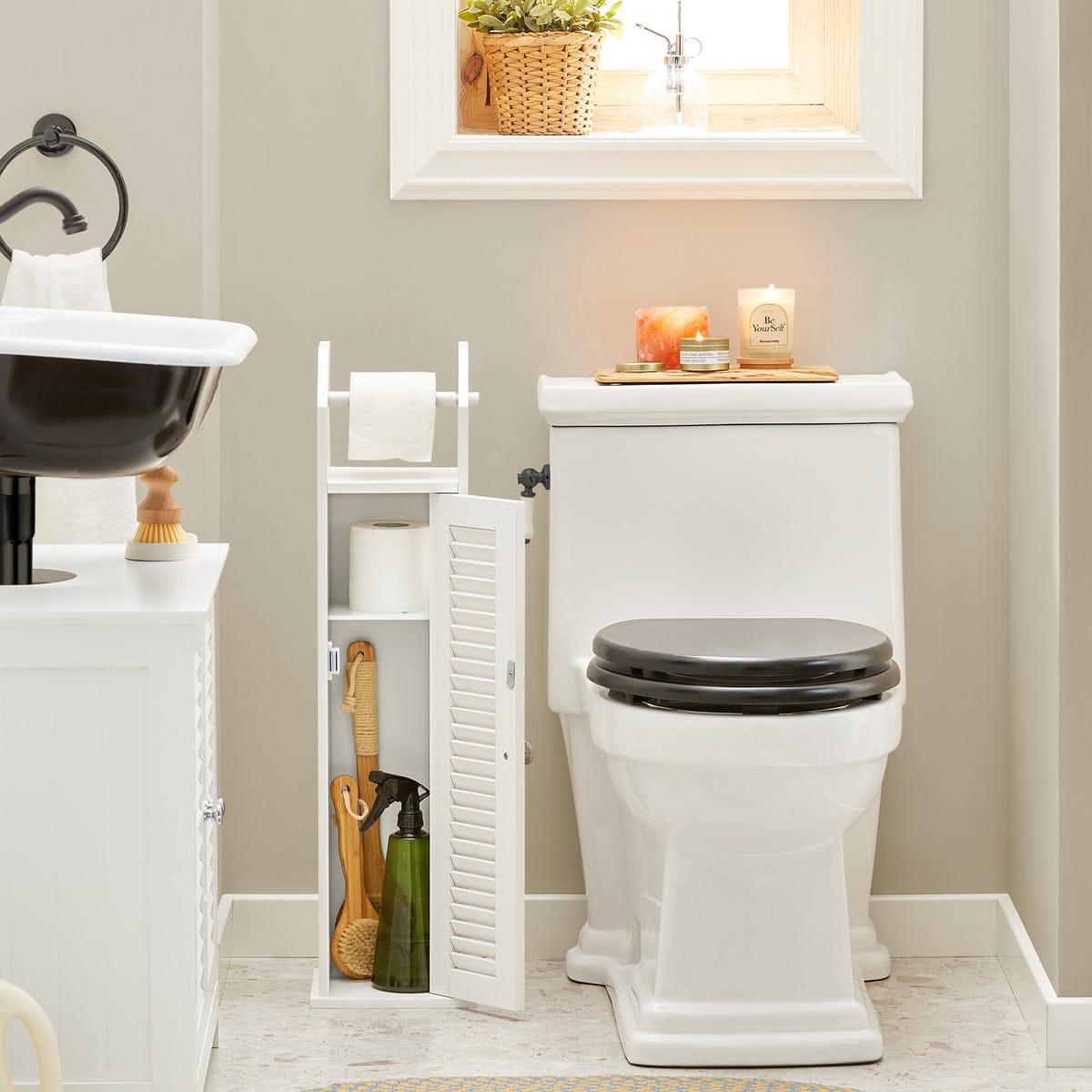 Slim Mini Bathroom Storage Cabinet