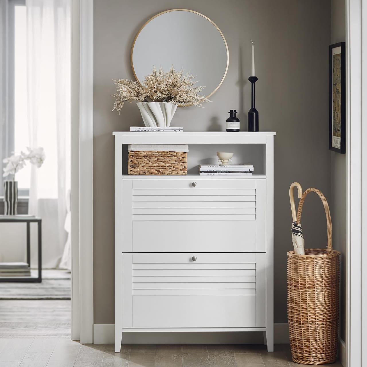 White Storage Cabinet