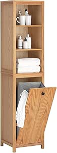 Tall Wooden Bathroom Cabinet
