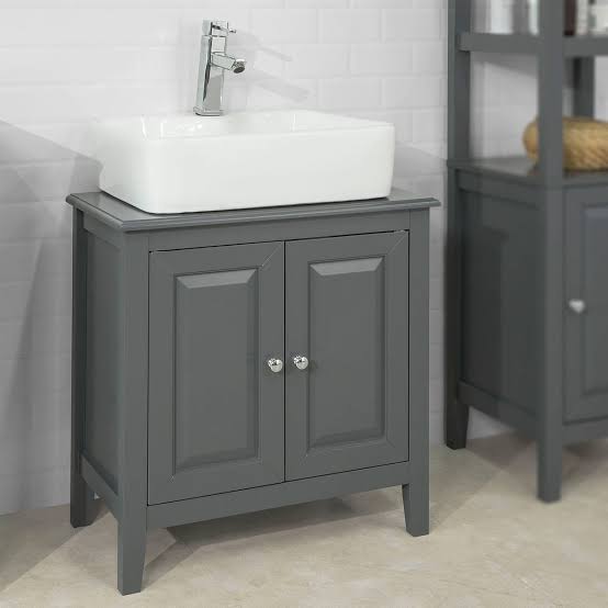 Modern Grey Bathroom Vanity Cabinet