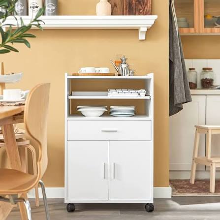 Kitchen Storage Cabinet with Drawer and Shelves