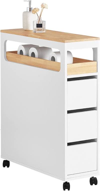 Rolling Bathroom Storage Cabinet