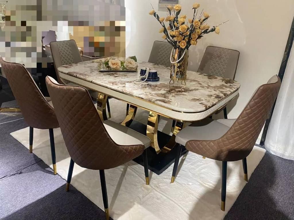 Modern Marble Dining Table Set