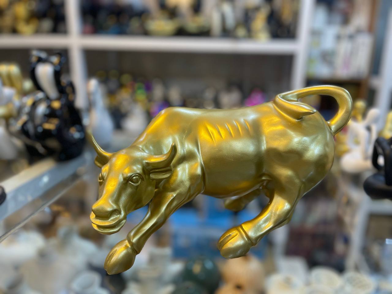 Golden Bull Figurine