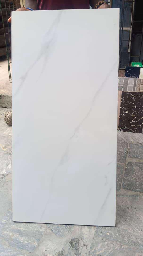 White Marble Effect Floor Tile