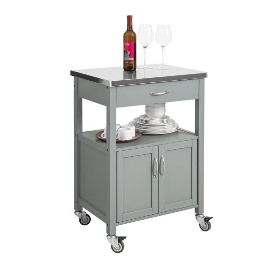 Kitchen Serving Cart (Grey)