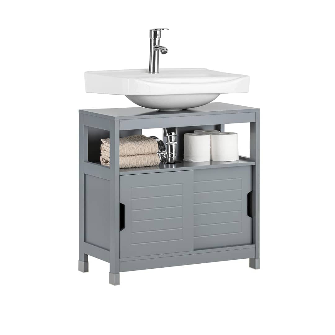 Modern Bathroom Vanity Cabinet (Grey)