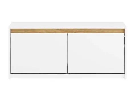 Modern White Shoe Bench