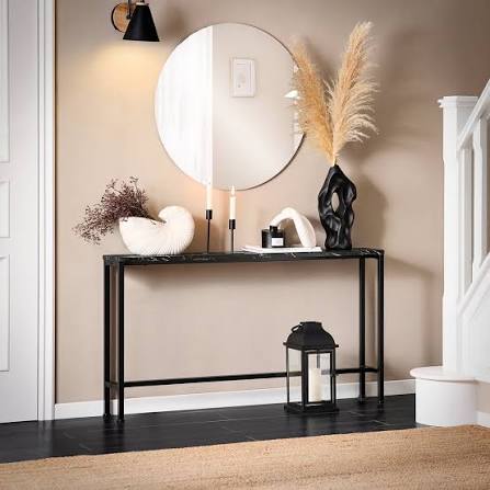 Modern Black Console Table