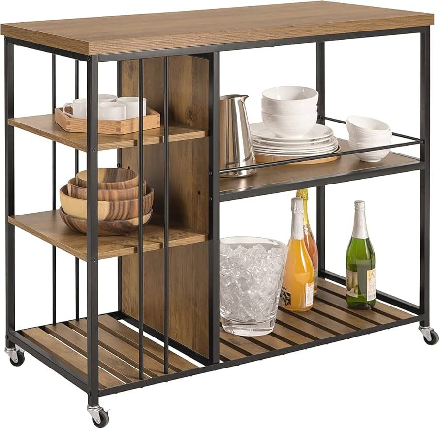 Industrial-Style Bar Cart