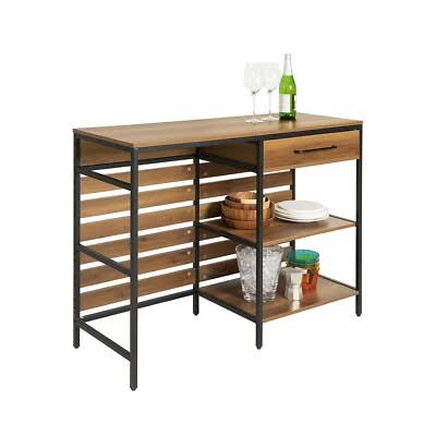 Industrial-Style Kitchen Bar Cart