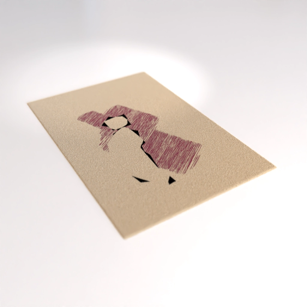 Minimalist Art Postcard