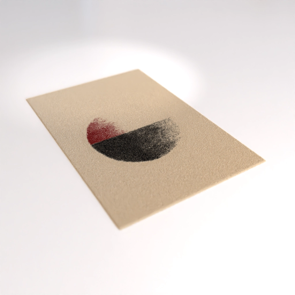 Minimalist Abstract Art Postcard