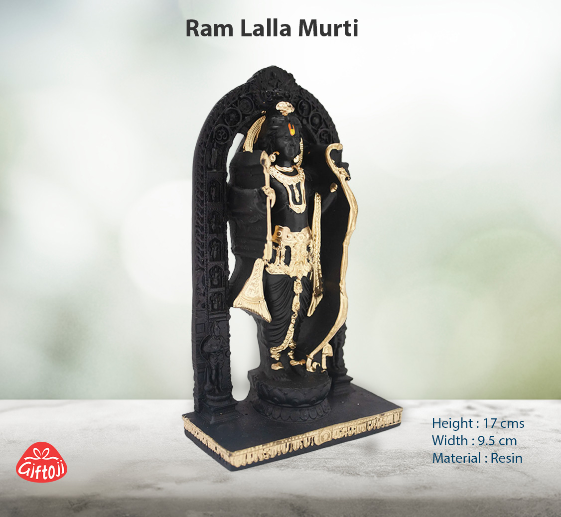 Ram Lalla Murti – Handcrafted Fiber Idol for Home Temple & Gifting