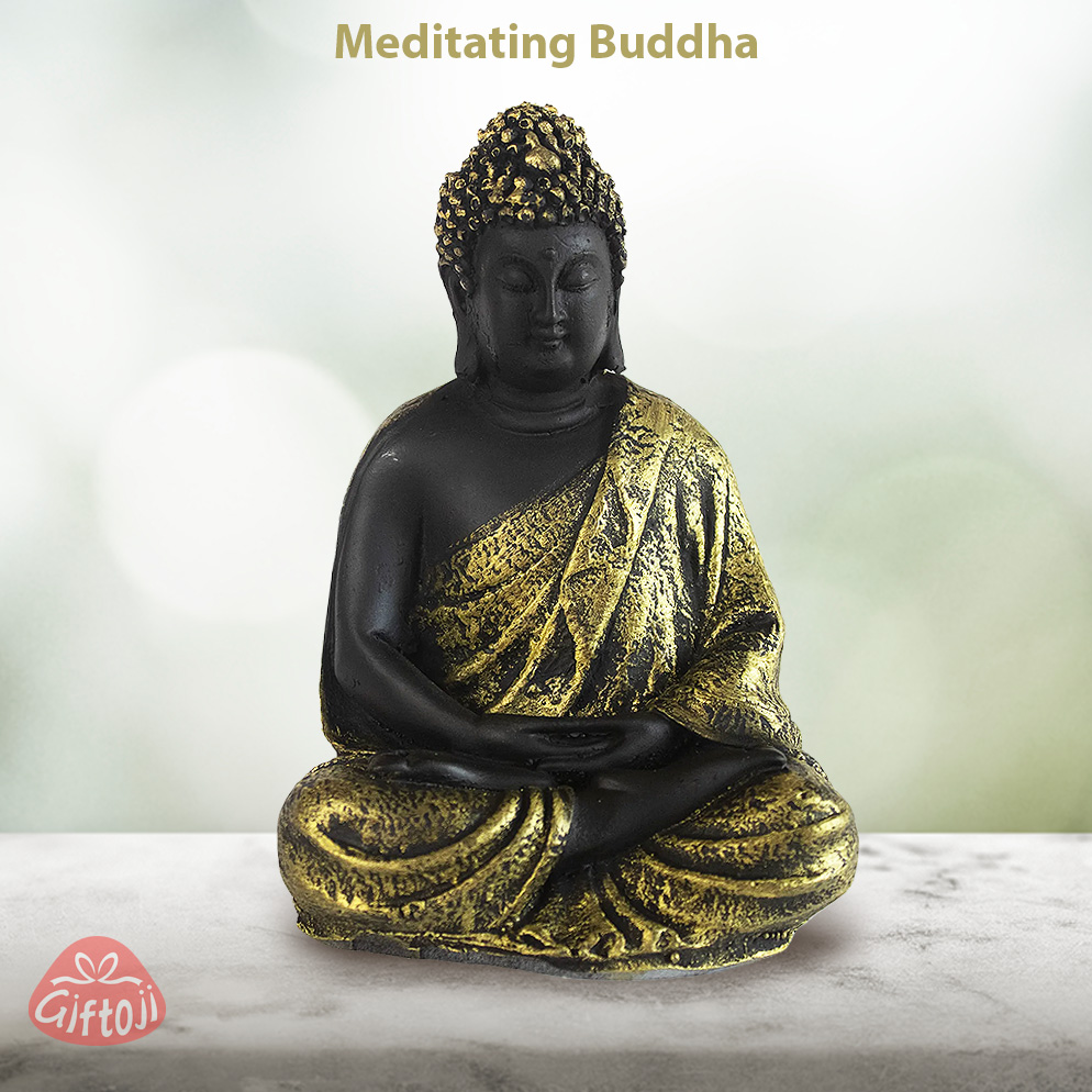 Meditating Buddha Idol – Desktop & Car Dashboard