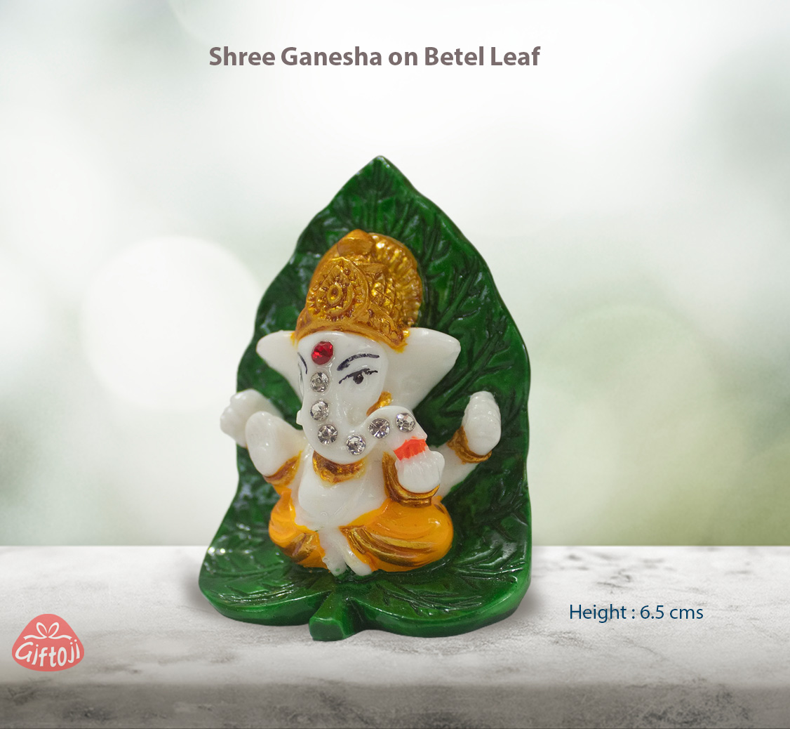 Shree Ganesha on Betel Leaf