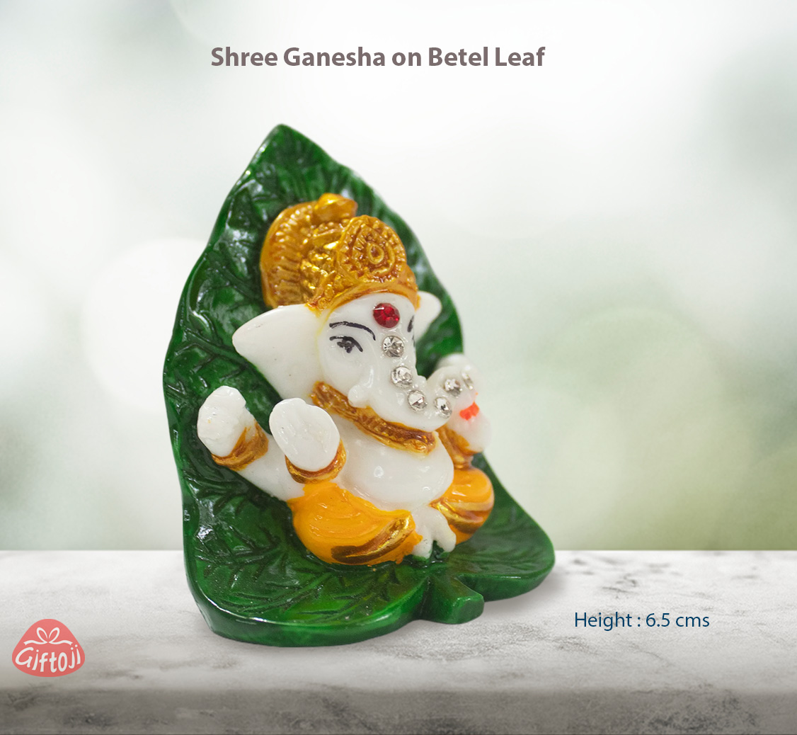 Shree Ganesha on Betel Leaf