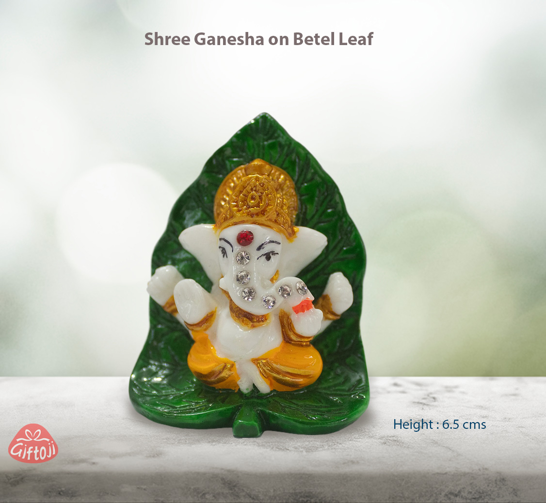 Shree Ganesha on Betel Leaf