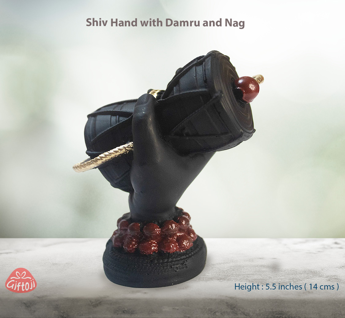 Shiv Hand with Damru and Nag