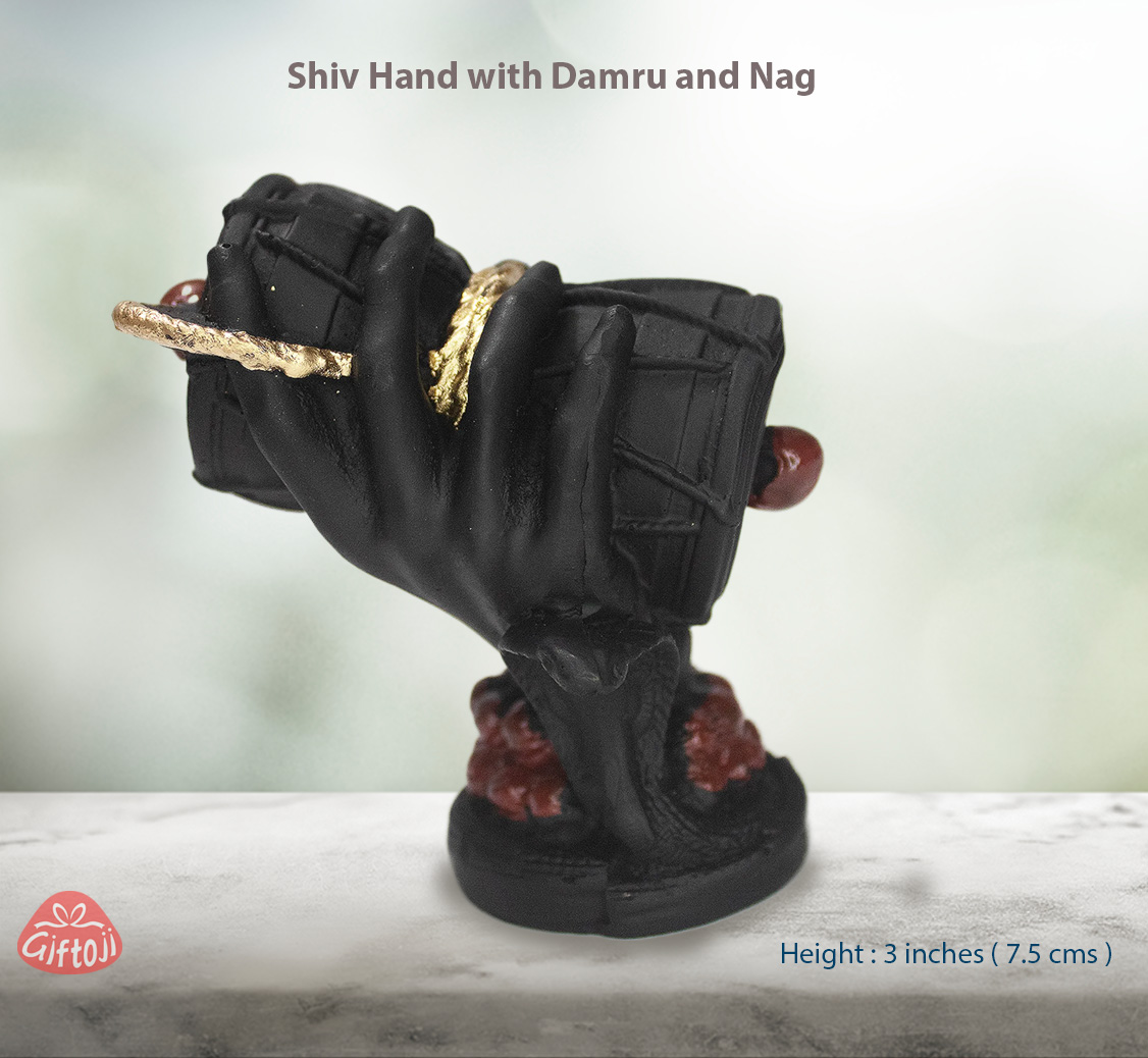 Shiv Hand with Damru and Nag