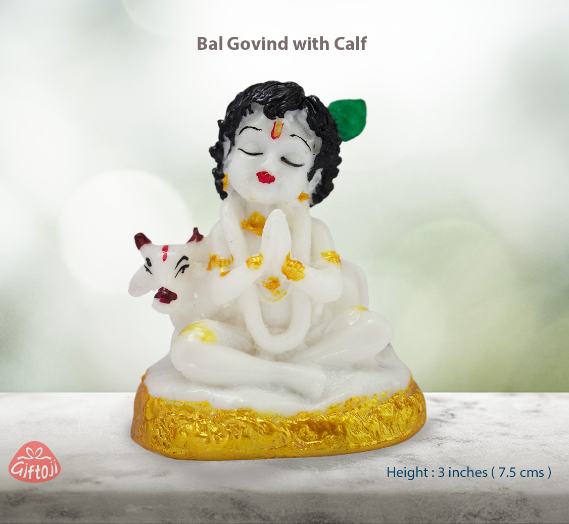 Bal Govind with Calf Idol