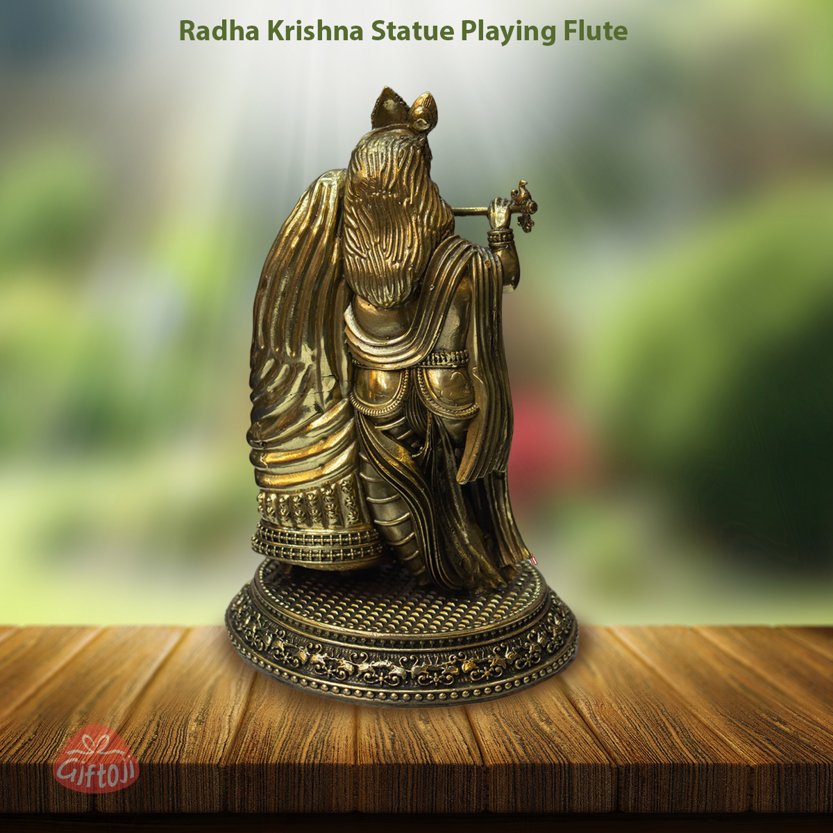 Ashtadhatu Brass Radha Krishna Idol– Symbol of Devotion & Harmony