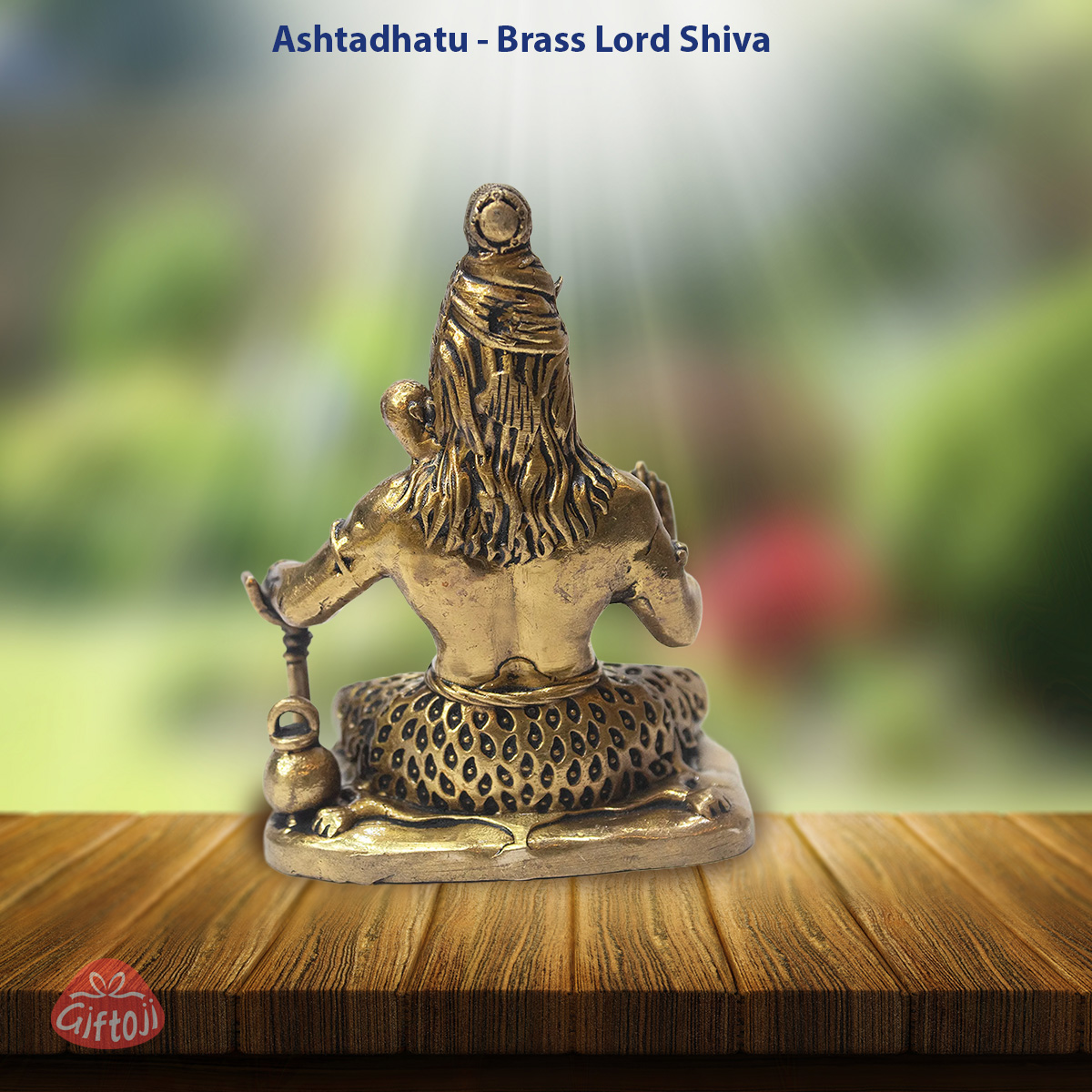 Powerful Meditative Form of Lord Shiva Idol – Handcrafted Ashtadhatu Brass Murti for Home & Gifting