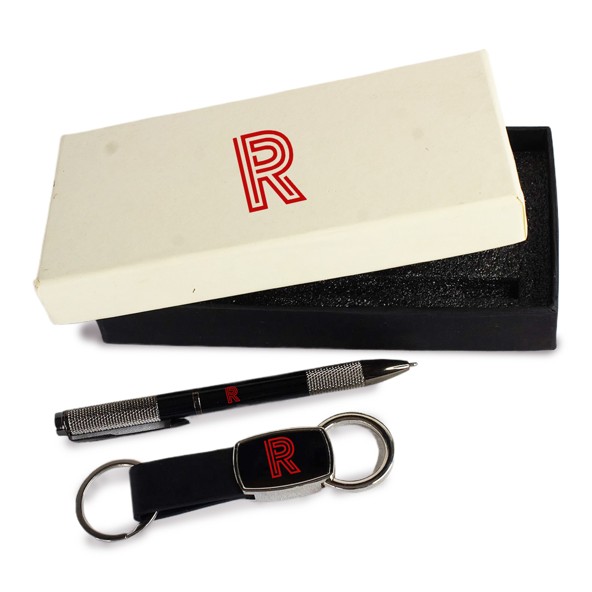 G 189 (Personalised) - Elegant Pen & Keychain Gift Set - Personalized Gift Set