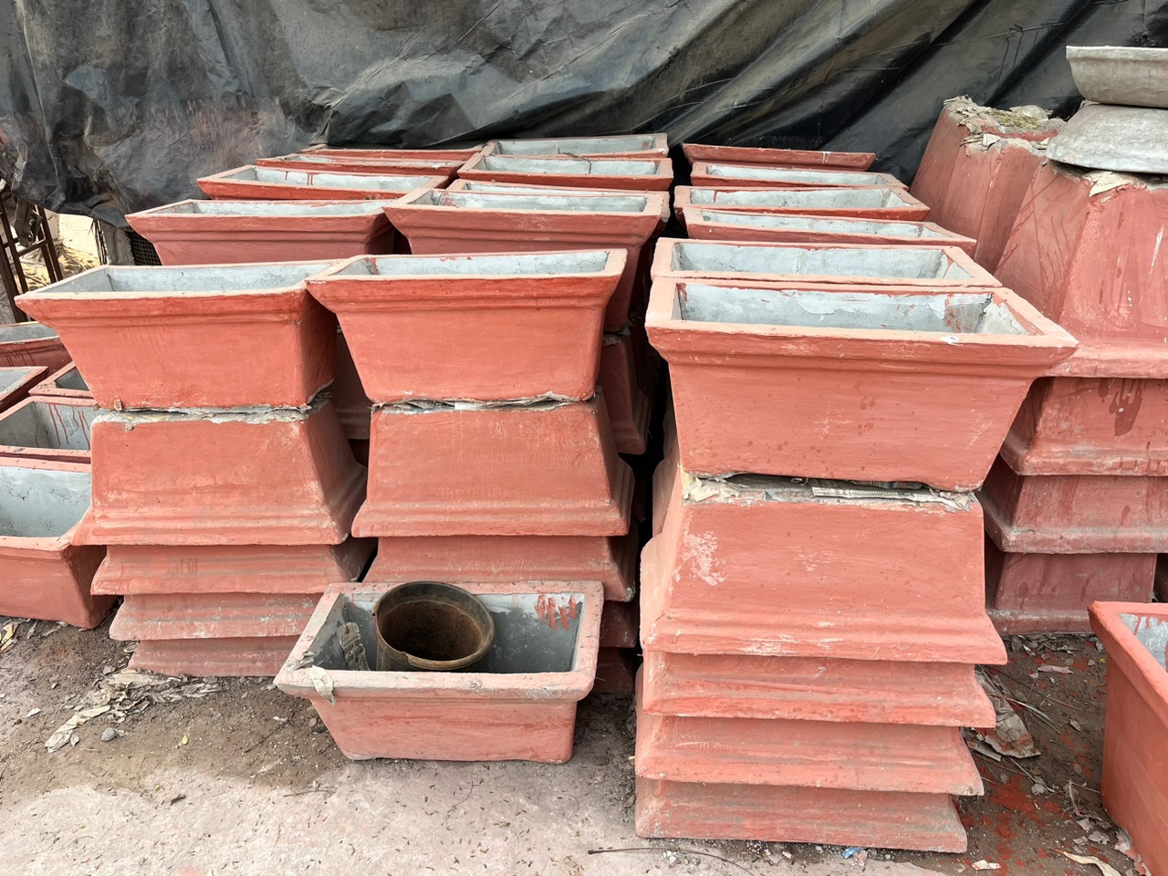 Rectangular Terracotta Plant Pots - Rental