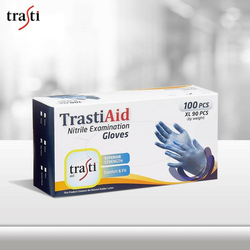 TrastiAid Nitrile Examination Gloves