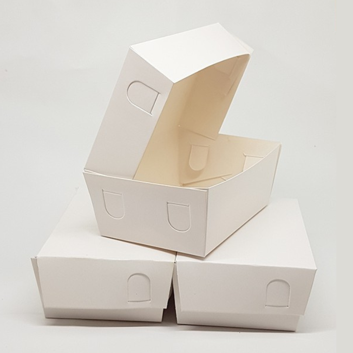Paper Lunch Box White Size S
