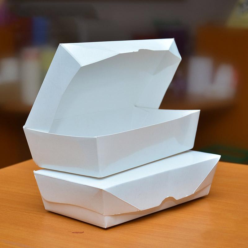 Paper Lunch Box White Size M