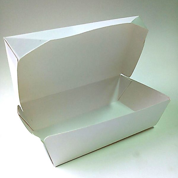 Paper Lunch Box White Size L