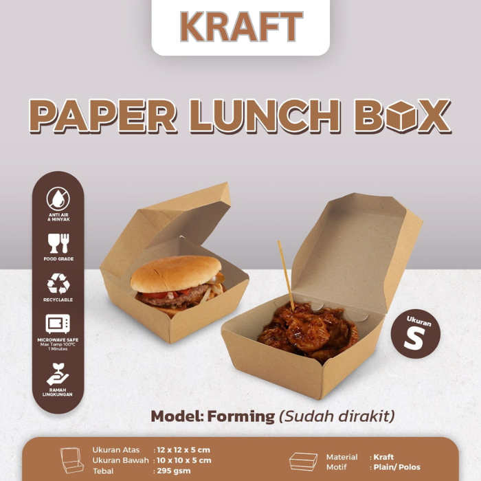 Paper Lunch Box Kraft Forming S