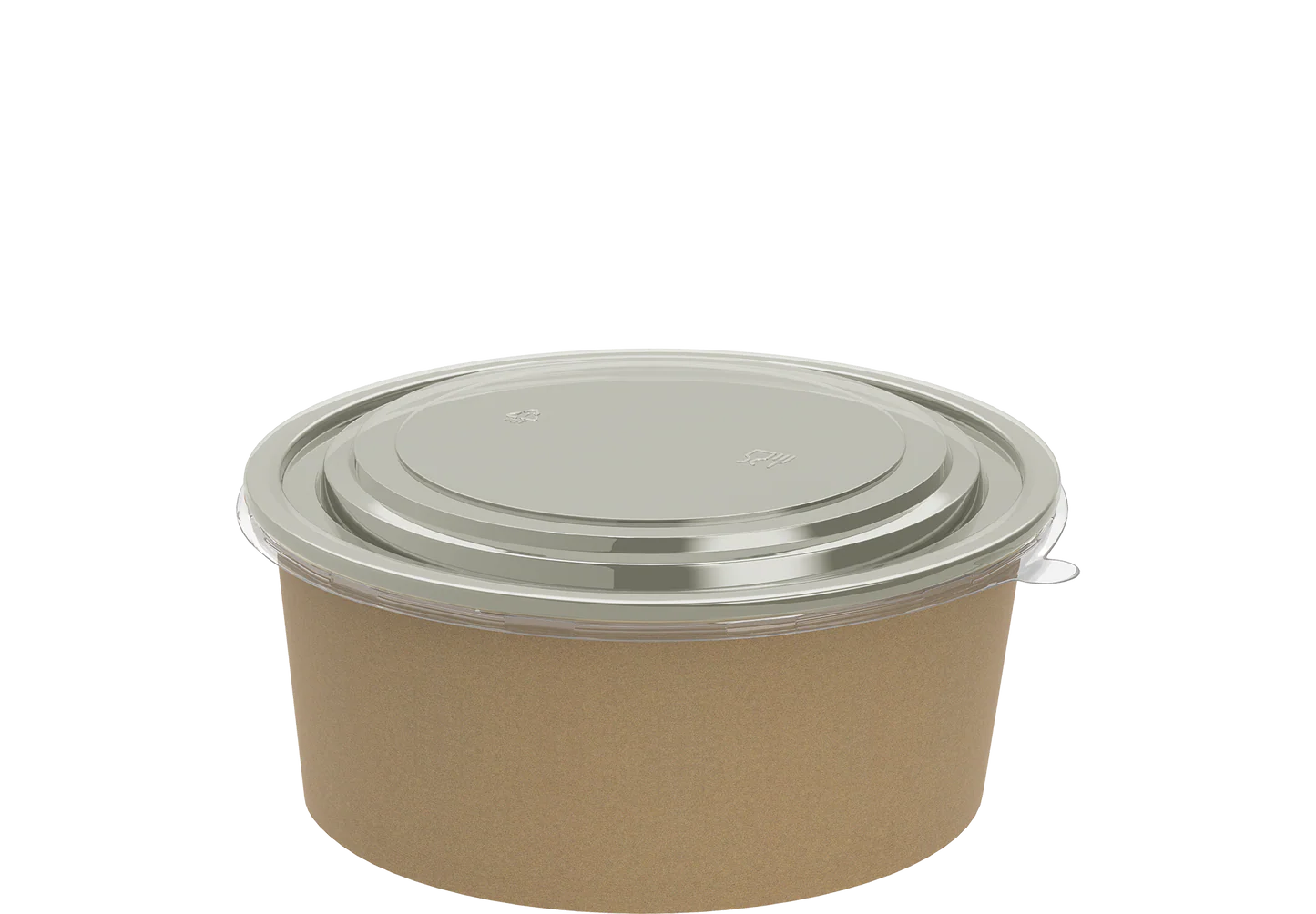 Brown Paper Kraft Salad Bowl 1.200 ml