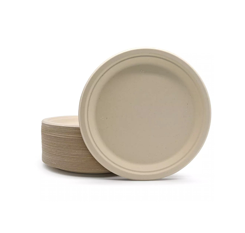 Bagasse Round Plate 10"