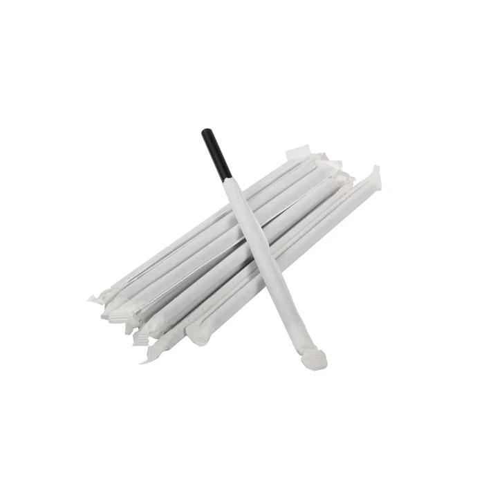 Wrapped Black Paper Straw 8 x 200 mm