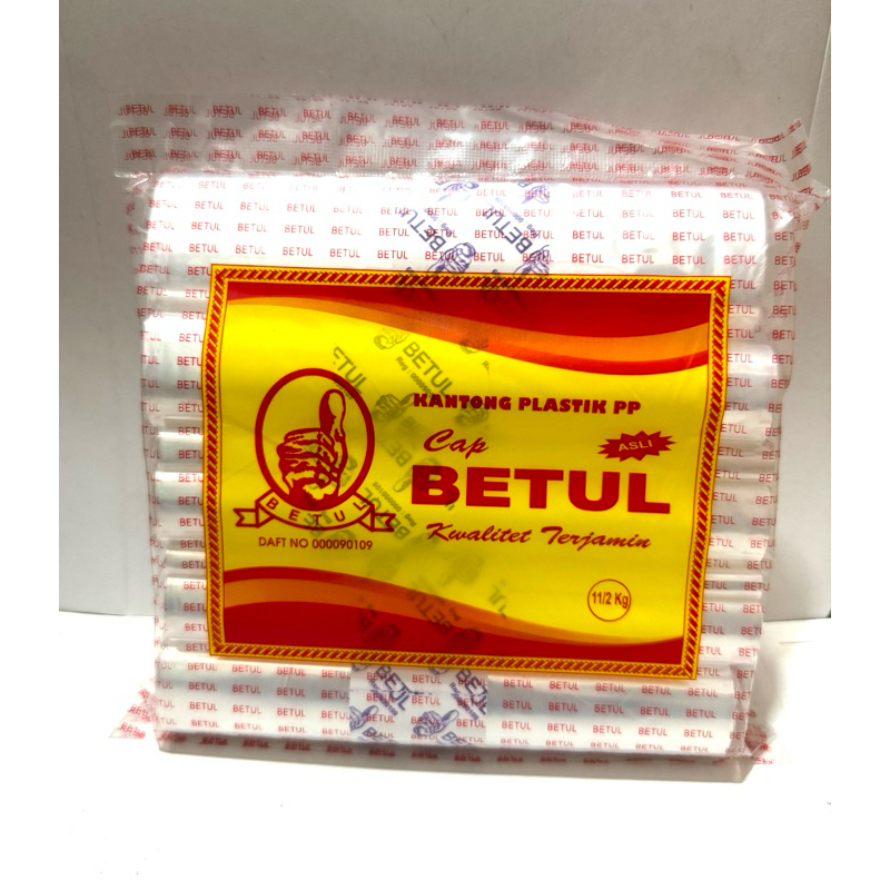 Kantong Plastik PP Cap Betul 1,5 Kg